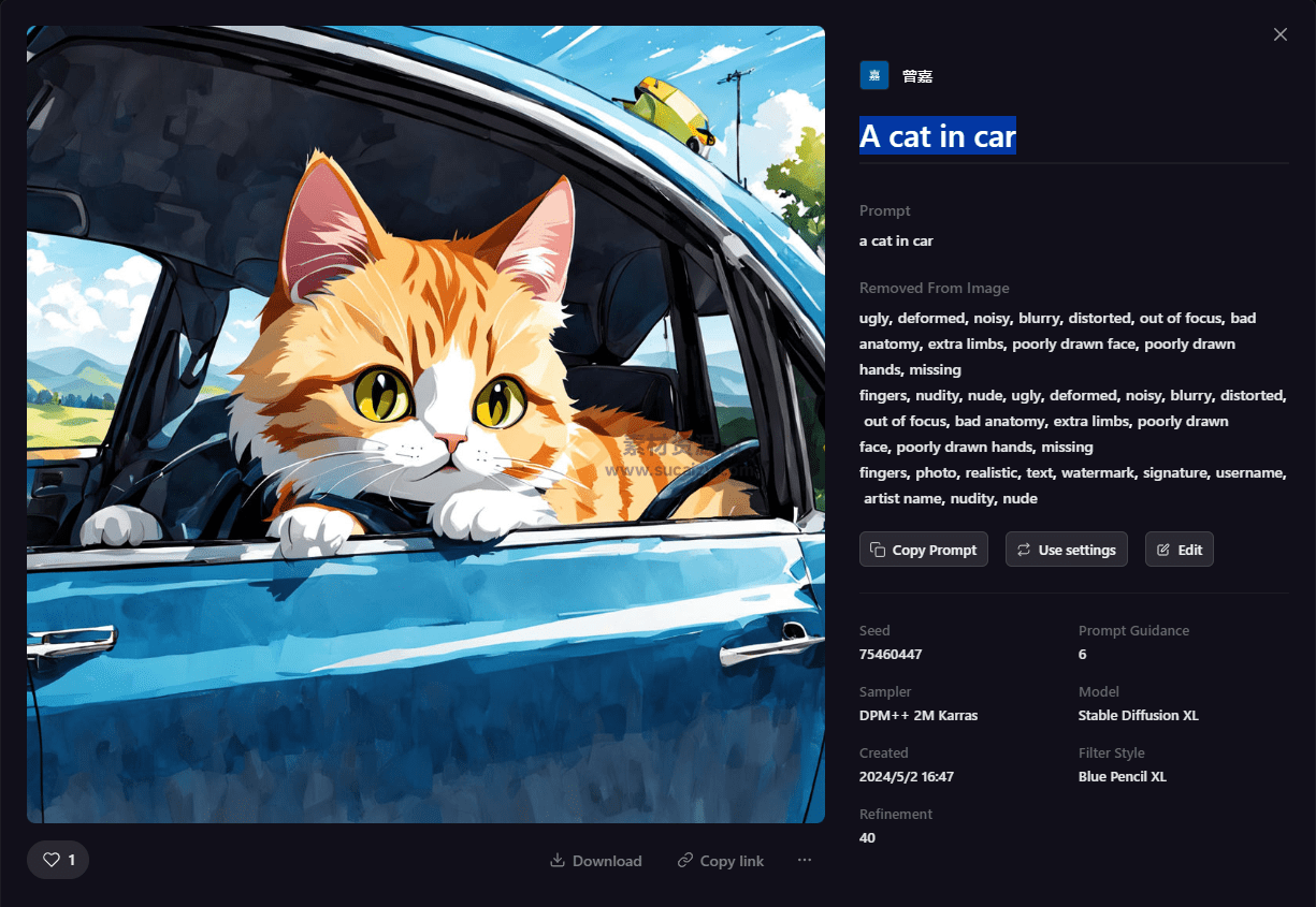 免费Ai绘画站，人工智能绘画，有多种风格和模型可选，国外站，每日可免费生成 50 张-爱资源