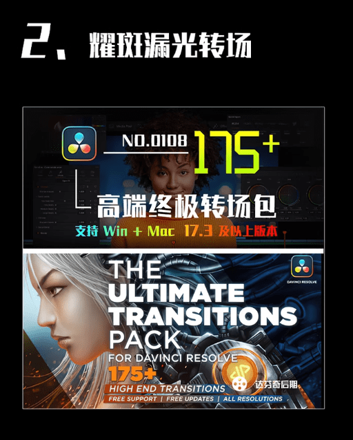 某宝售价159元的达芬奇全店素材合集！全套素材打包，含滤镜、特效、插件等，剪辑必备超值得收藏内容