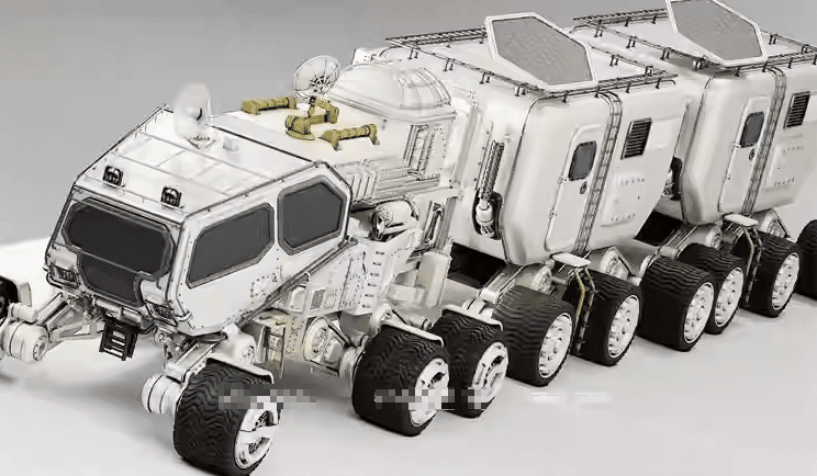 科幻火星运输车3D模型，顶级概念探测器，科幻模型FBX素材