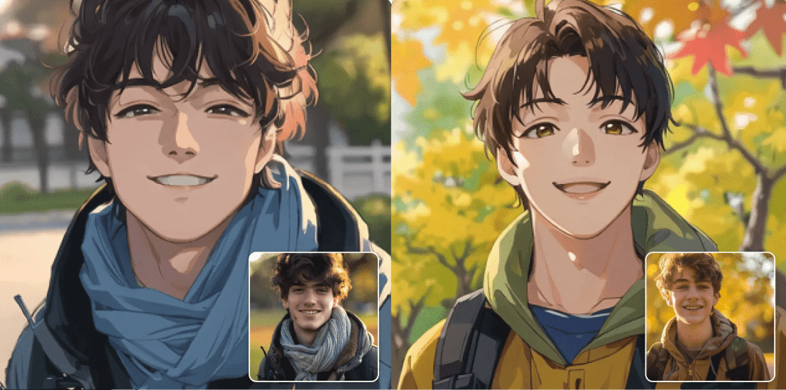 Ai一键生成漫画图！人像照片转为各种风格漫画效果，非常不错，免费Ai工具，内置黏土风效果生成