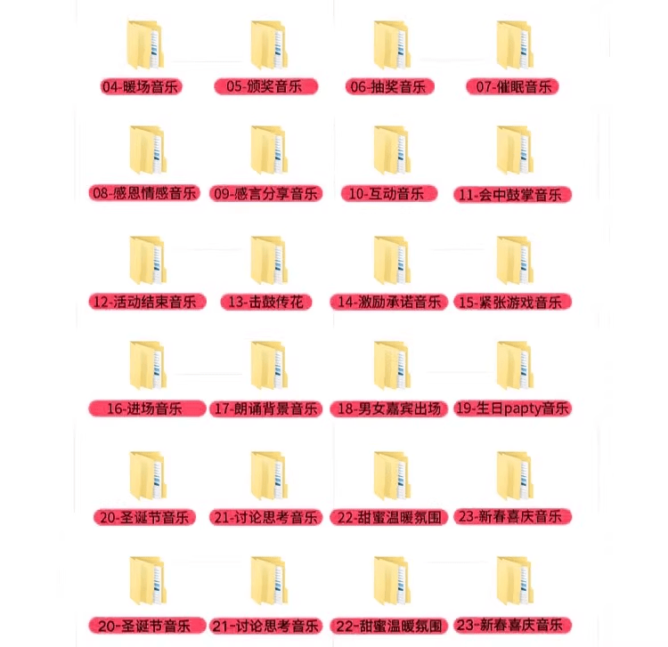 最新会议年会全系列音效合集！共2300+首，35大分类，含开场、入会、暖场、颁奖、背景等音效，全网最全