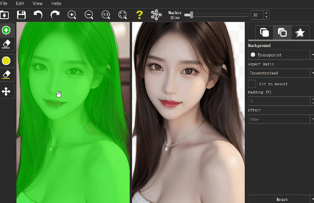最佳纯免费本地抠图工具，设计师可以提前下班了，体积小巧，免安装，体验优于Topaz ReMas