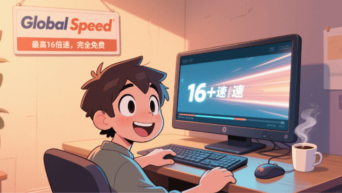 视频最快16倍速播放！更适合当代大学生体质的视频倍速神器，支持网盘倍速、刷部分网课 Global Speed-爱资源