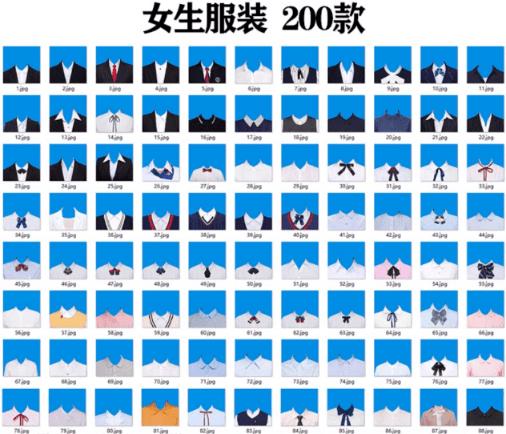 全网最全版本！证件照素材合集，近40GB素材文件，涵盖男女儿童结婚、海马体、形象照、五官全套素材