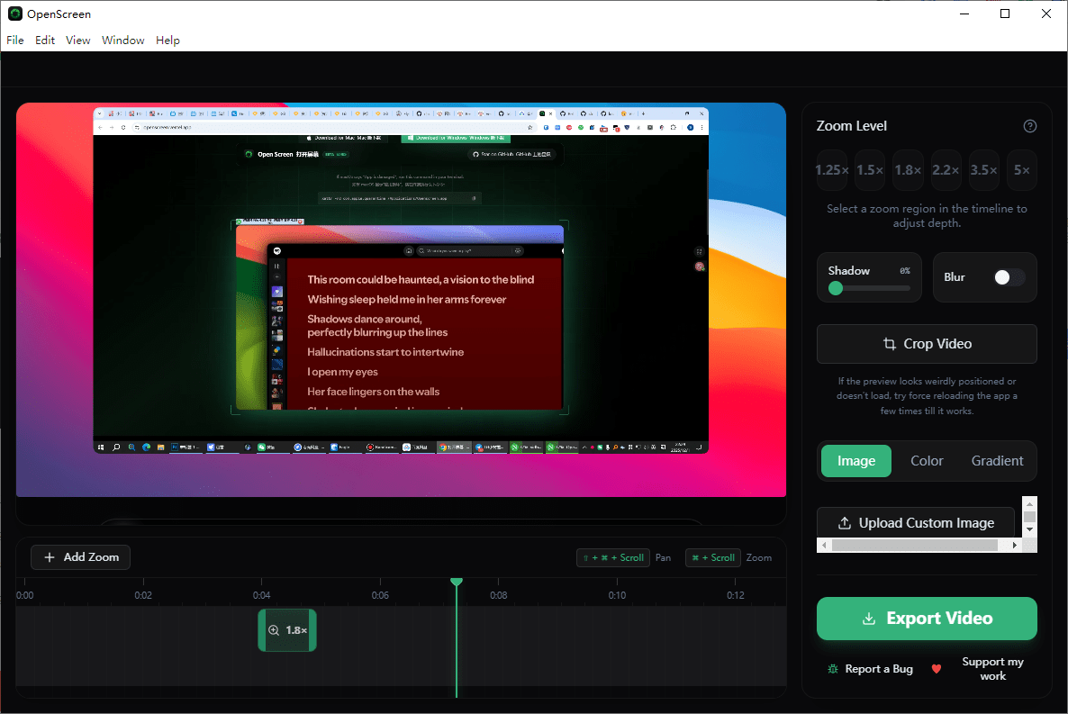 发现神器！完全免费且开源，这款免费神器，让录屏自带“放大镜”特效，让视频演示瞬间出效果 Openscreen