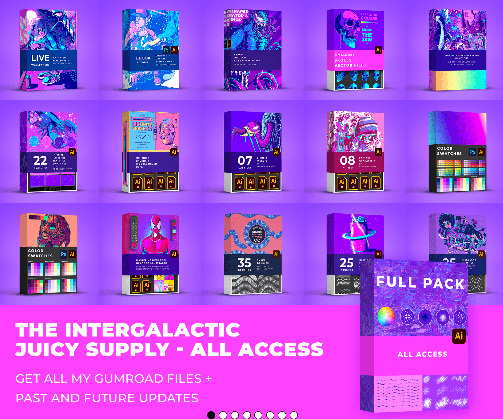 超级合集！Adobe Illustrator笔刷纹理样式源文件，2024矢量素材大合集-爱资源