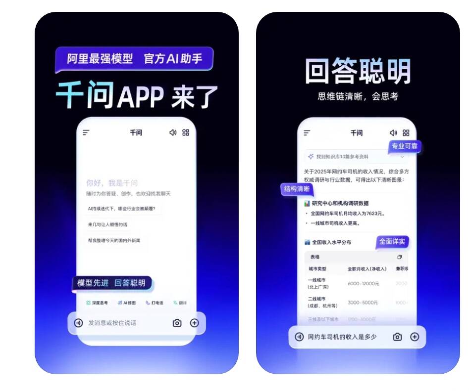 阿里千问App已上线免费公测，将与ChatGPT竞争，集 AI 搜索、AI 对话、AI 绘画、PPT制作等一体