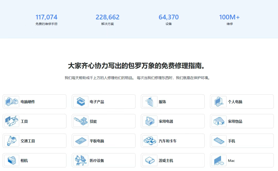 宝藏网站iFixit，全球性互助维修社区，支持大部分生活中常用东西，全球最大的宝藏维修社区！iFixit