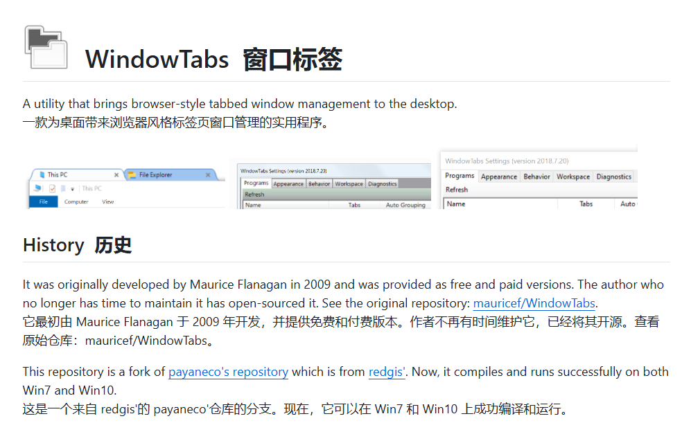 吊打 Windows 11系统！像浏览器一样使用电脑任意软件，多窗口标签页管理，这也太好用了 WindowTabs