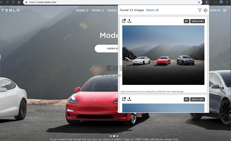 网页图片批量嗅探下载工具！一键解析下载网页上的所有图片，浏览器拓展工具