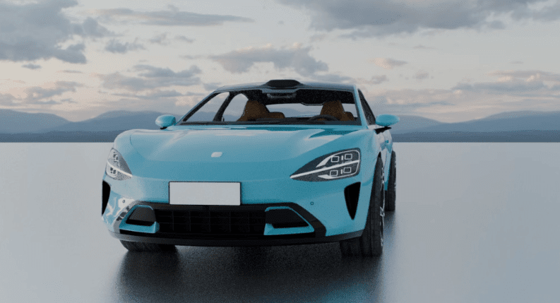 顶流汽车3D模型素材，雷军汽车小米su7模型，含blend和3dmax格式