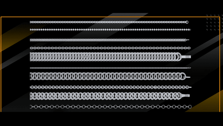 90款水晶首饰钻石项链3D模型，含戒指耳环项链吊坠基础白模带UV