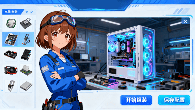 亲自组织在线组装电脑，3D赛博云装机神器！内置1000+多个3D模型，支持定制电脑硬件配置 Buildcores-爱资源