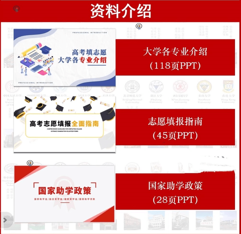 新2025年高考志愿填报指南，含全国院校特色专业介绍本科汇总+专科Excel表格，自费购买素材