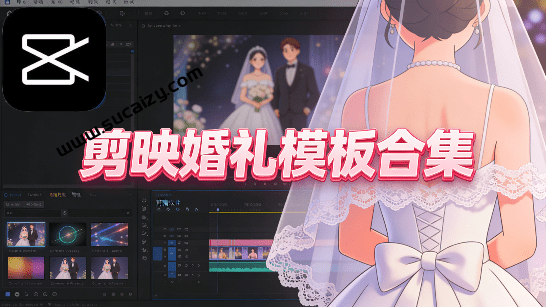 付费购买素材来了！72套高端剪映婚礼模板合集，支持Win和Mac系统使用，导入简单，附预览视频