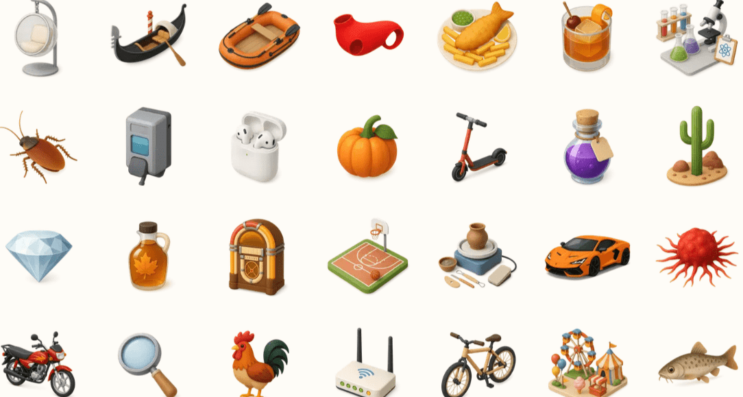 国外设计良心网站！一共收录超过1200+种3D PNG格式图案，完全免费可商用， The Thiings Collection-爱资源