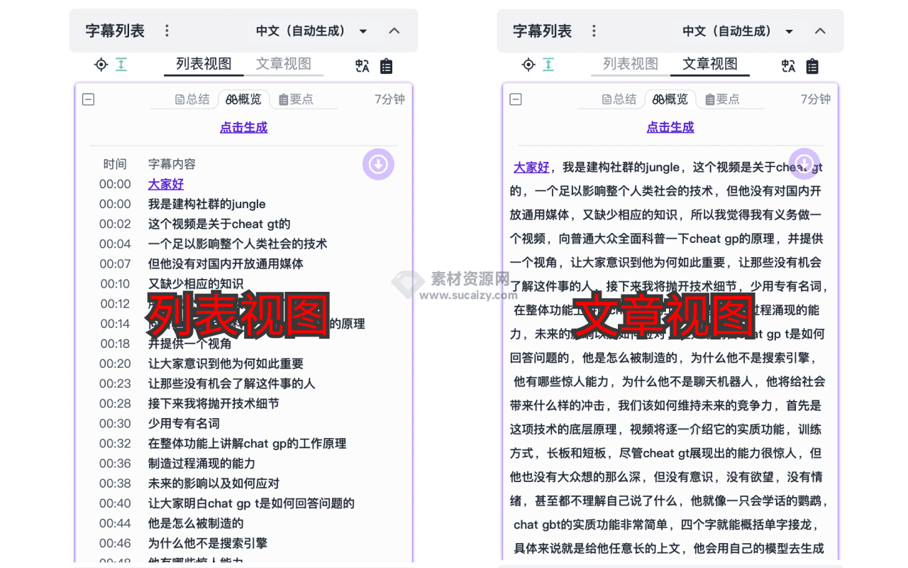 B站神级插件！B站视频字幕提取，支持总结B站视频、翻译字幕内容，并且可以根据字幕自动跳转到对应时间线