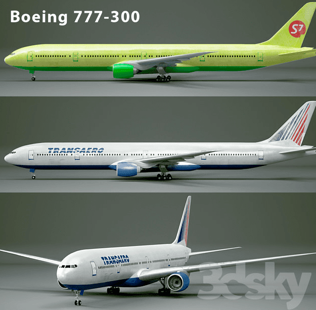 精品模型，大型客机飞机战斗机直升飞机模型包，多种格式！