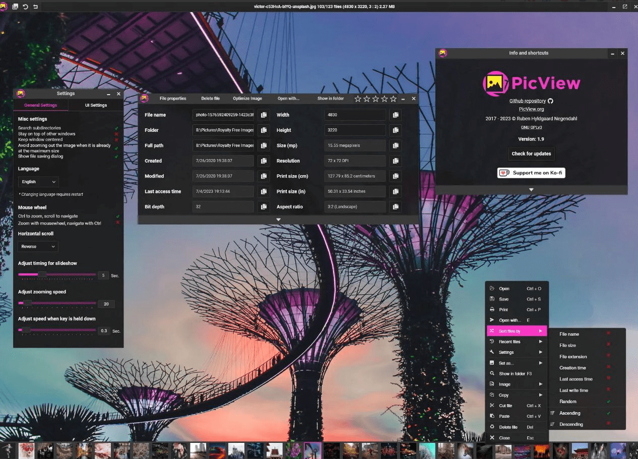 一款开源多功能 Windows 图像查看器，适用于win系统的图像查看器PicView-爱资源
