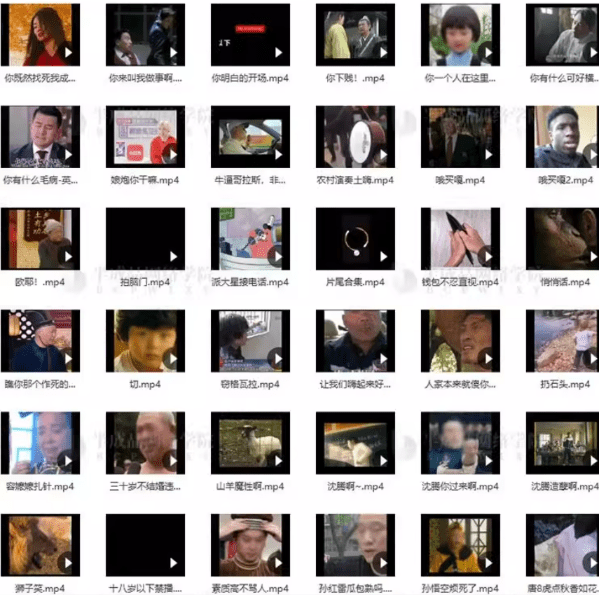 精选优质素材！自费购买，抖音B站经典热梗素材合集，鬼畜搞笑名场面素材库合集，120G+，且用且珍惜