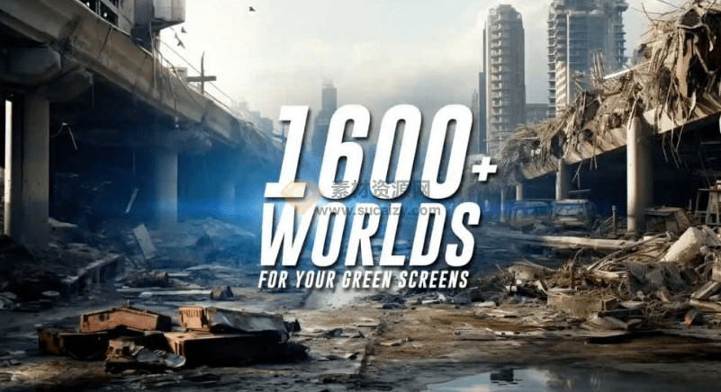 37个类别1600张科幻动作、恐怖、奇幻、中世纪、行星战争废墟环境背景6K高清影视素材