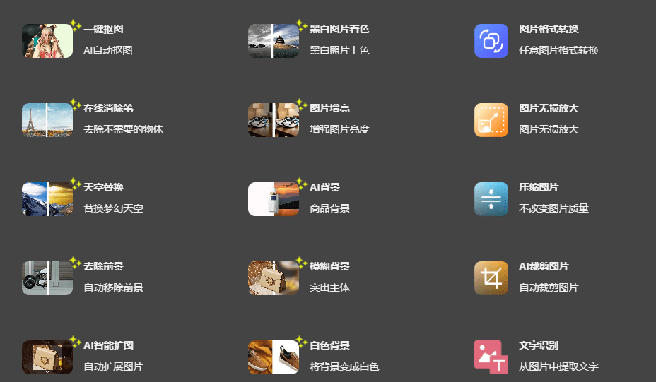 黑科技网站推荐，建议收藏！全能Ai图片编辑工具，一键抠图、变清晰、上色等，完全免费 Remove.photos-爱资源