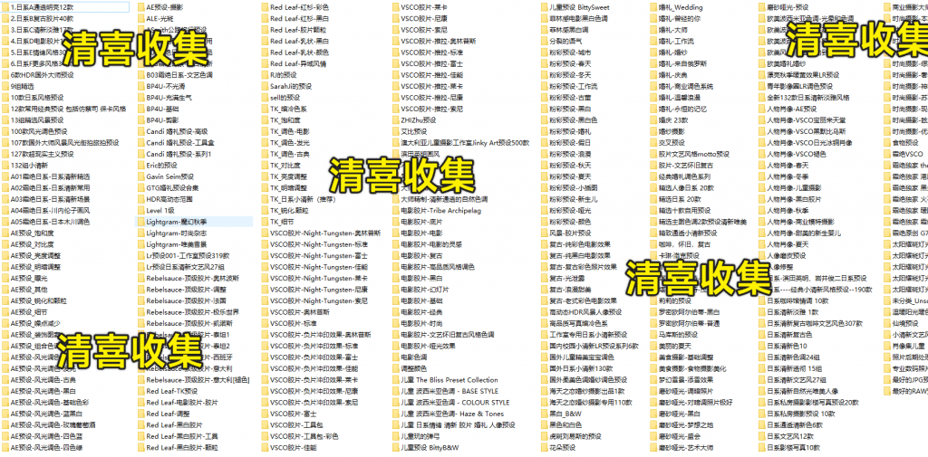 某宝付费购买！16000+调色常用预设合集，超精细分类，一键调色出图，摄影后期必备精选调色素材包~