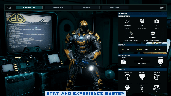 超酷第三人称射击RPG模板UE游戏素材，拥有 460 多个蓝图，机械武器近战等