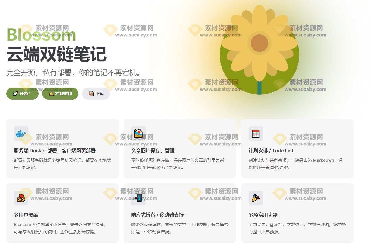 完全开源，私有部署，你的笔记不再宕机！打造私人云端开源笔记软件项目-爱资源