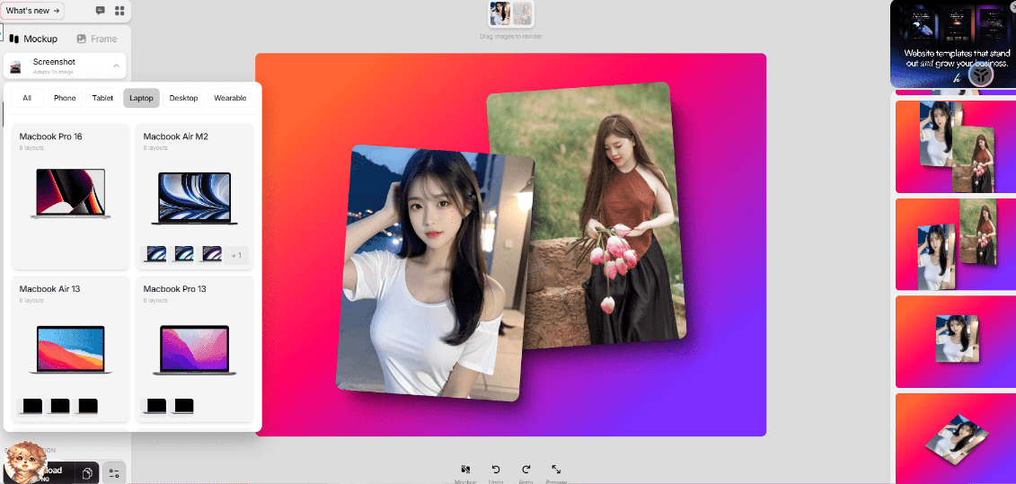 带壳截图、截图美化站，支持生成漂亮的截图和样机图片！内置多个模板，本站很多图片都是它辅助生成的-爱资源
