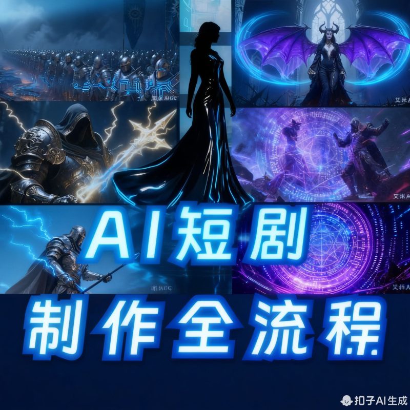 AI微短剧赛道宣传片动画实录实操指导教程小学都能学会的课程-爱资源