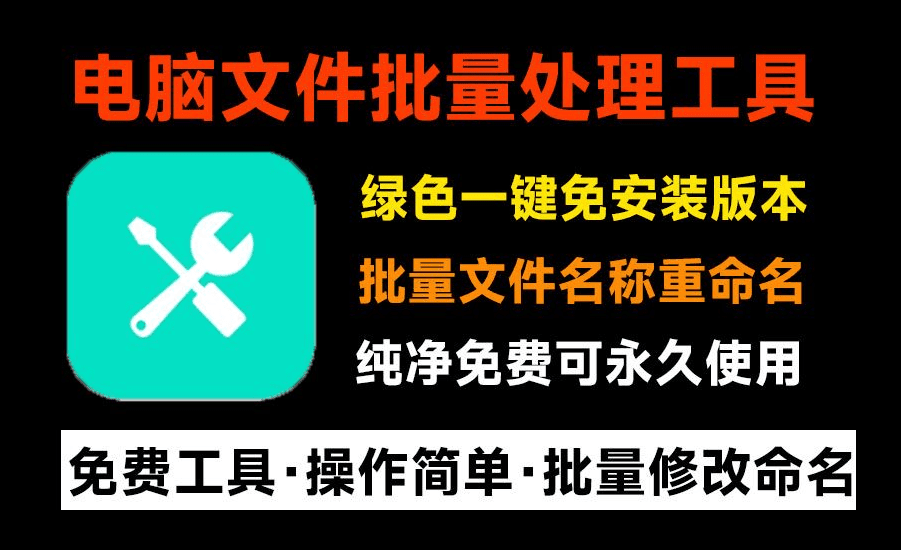 1000个文件重命名，1秒完成！批量文件重命名软件，支持图片视频文件批量命名，纯免费绿色免安装版-爱资源