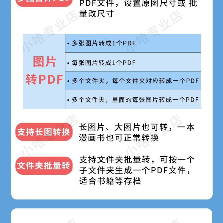 图片转pdf软件png bmp jpg高清文件转pdf批量合并工具合成转换器